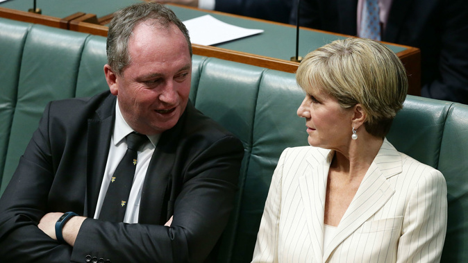 Attorney-General George Brandis sought to have the Senate censure Senator Wong over her alleged involvement in the revelation Deputy Prime Minister Barnaby Joyce was a New Zealand citizen when he stood for parliament (Getty Images) 