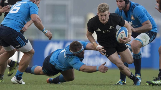 Damian McKenzie made his starting debut for the All Blacks against Italy last year (Brett Phibbs)