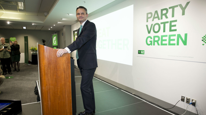 Green co-leader James Shaw. New Zealand Herald Photograph.