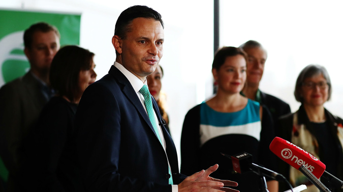 Green co-leader James Shaw will lead the party into the election. Getty Images.