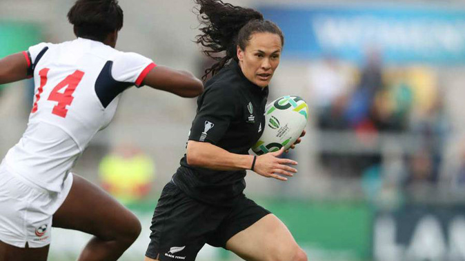 Portia Woodman scored in the first half of the semifinal. Photo / Getty
