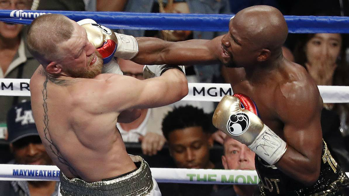 McGregor praises Mayweather in a rambling press conference appearance