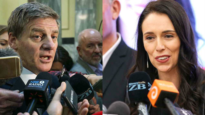 National leader Bill English and Labour leader Jacinda Ardern. (Photo: File)
