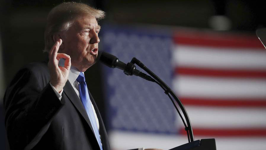 President Trump said "all options are on the table" following the Japanese missile launch. (Photo \ AP)