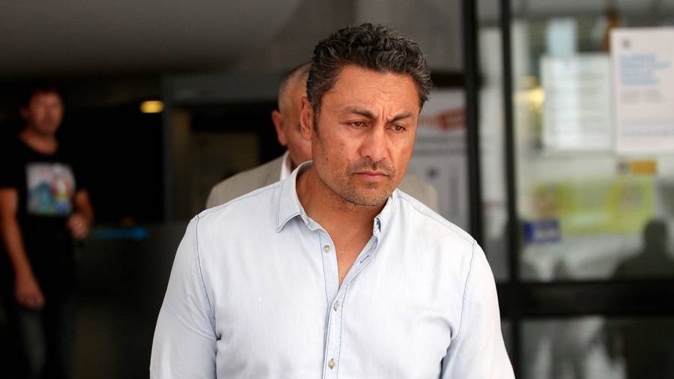 Actor Rene Naufahu at a previous court appearance at Auckland District Court. (Photo / Doug Sherring)