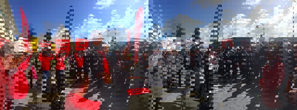 Leader Jacinda Ardern has just revealed her plan to revitalise the forestry sector in Rotorua (Gia Garrick)