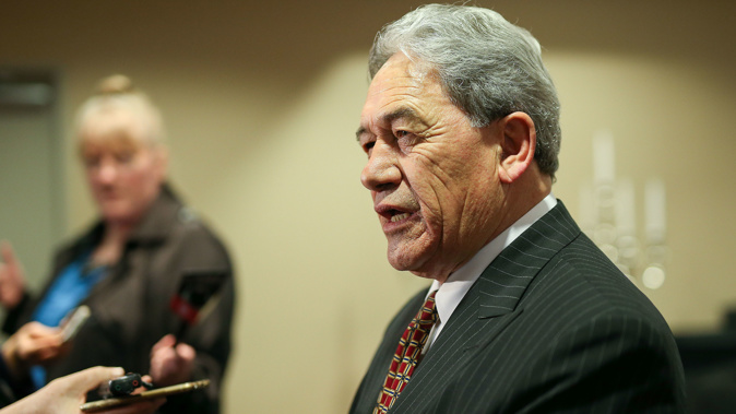 The New Zealand First leader says he was told all parties would be involved. (Photo \ Getty Images)