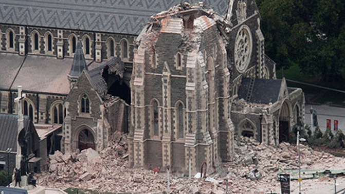 Christchurch Cathedral after the 2011 earthquake (Photo: NZ Herald)