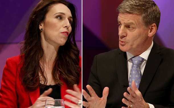 The debate was just an hour after the release of that poll which showed National had launched ahead of Labour (Photo / NZ Herald)