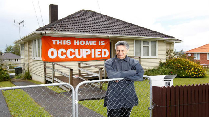 Niki Rauti outside the state house in Glen Innes where she has lived for over 20 years (NZ Herald)