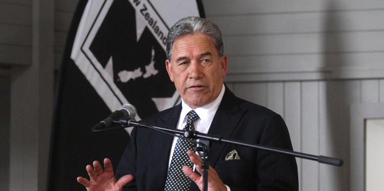 Winston Peters was happy to put the boot into Act (Image / NZH)