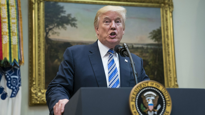 US President Donald Trump is keeping up his running commentary on the NFL (Getty Images)