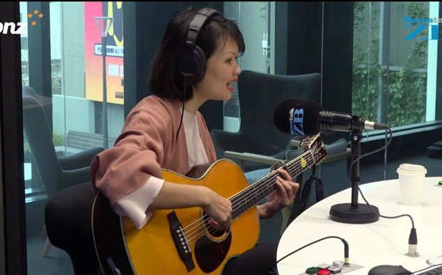 Bic Runga sings Drive live in studio