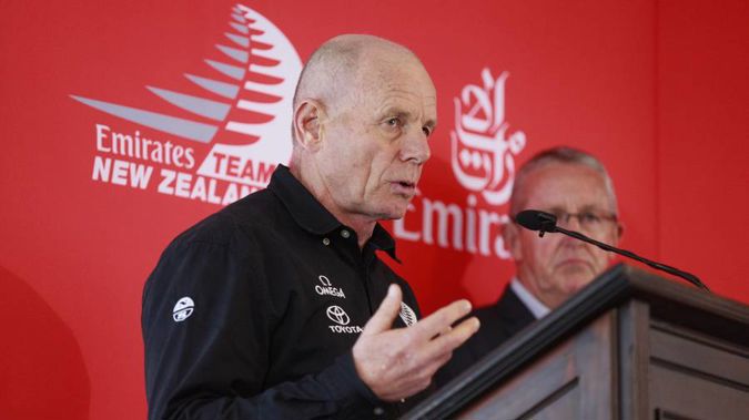 Emirates Team New Zealand CEO Grant Dalton announces new Americas Cup protocol. (Photo / Nick Reed)