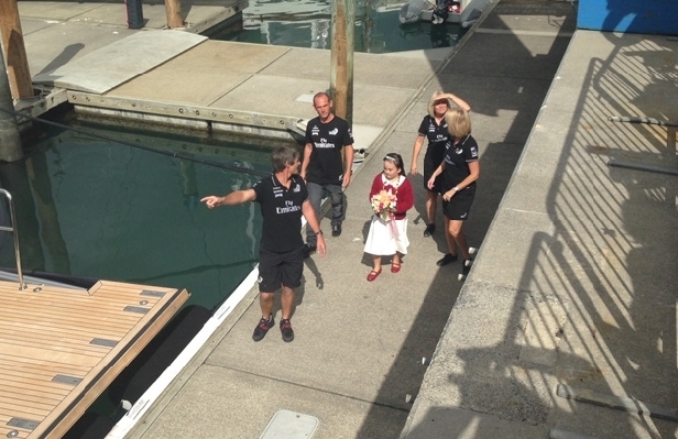 This girl from the Make A Wish foundation will give this posey to Duchess Catherine (Frances Cook)