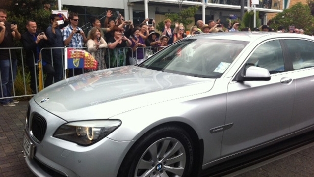 The royals arrive at Wynyard Quarter (Alex Mason)
