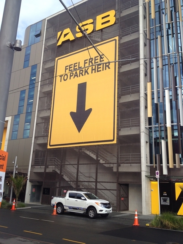 A royal car park at Wynyard Quarter (supplied)