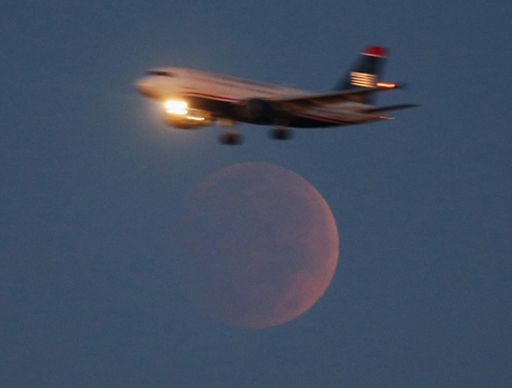 The eclipse as seen in Washington DC, USA (Getty Images)
