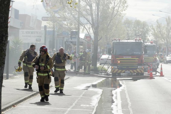 The scene in Hastings this afternoon. (Photo \ NZ Herald)