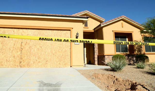 Stephen Paddock's house in Mesquite, Nevada. (Photo \ Getty Images)