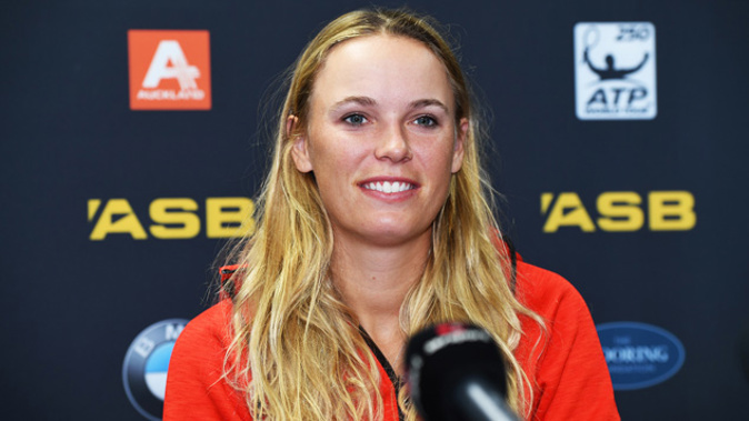 Caroline Wozniacki's return to Auckland's tournament means Sloane Stephens may be forced out. (Photo \ Photosport)