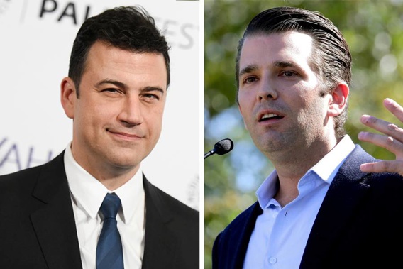 Donald Trump Jr went after US late night host Jimmy Kimmel for his supposed silence over the sexual harassment allegations against Hollywood mogul Harvey Weinstein. (Photos / NZ Herald)