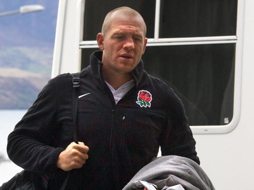 England Captain Mike Tindall leaving the team hotel in Queenstown as the England team depart for their match against Georgia in Dunedin during the 2011 IRB Rugby World Cup. (Photo / Getty Images)