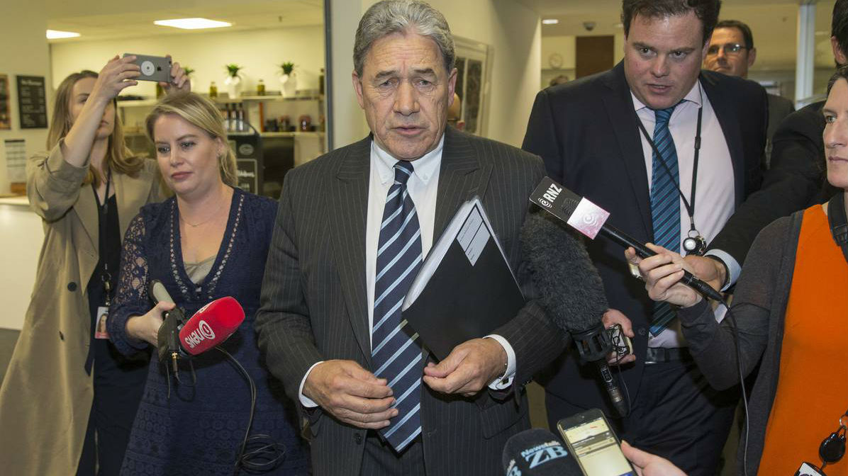 Winston Peters saying he will take two options to their board, but it won't be put to the vote.