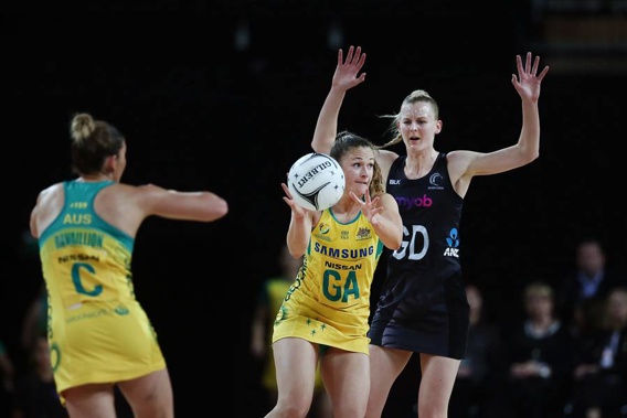 The Silver Ferns lost to Australia by 12 points on Wednesday night. (Photo \ Photosport)
