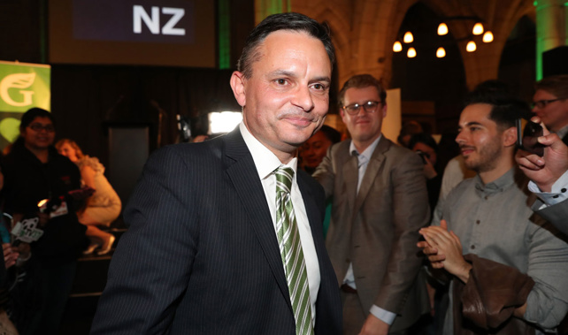 Green Party leader James Shaw. (Photo \ Getty Images)