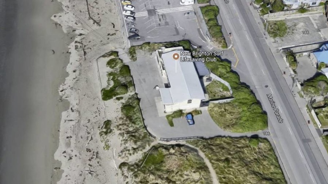 The man raped the woman on the roof of the New Brighton Surf Club. (Photo / Google)