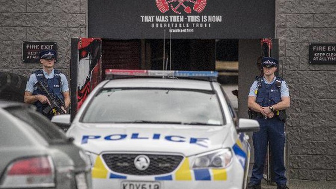 The Christchurch raid of the Head Hunters comes after a recent raid on the gang's Ellerslie clubrooms (pictured).