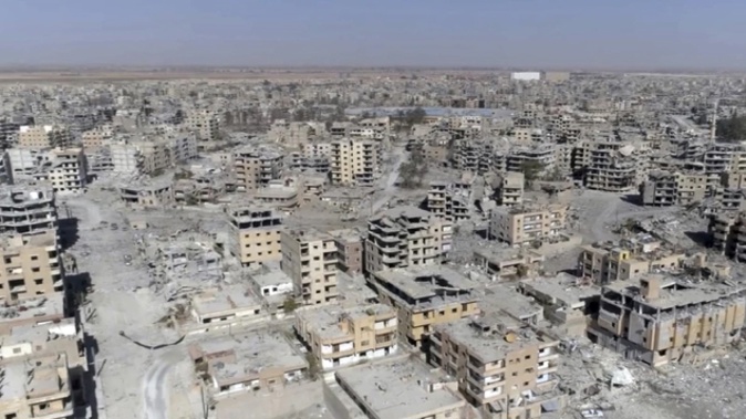 The four month intense battle has reduced Raqqa to rubble. (Photo: AP/NZ Herald)