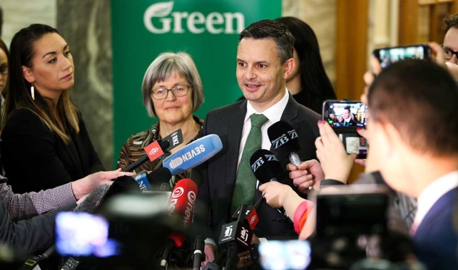 James Shaw says they're very happy with the roles they've been assigned but can't reveal them until incoming Prime Minister Jacinda Ardern announces her Cabinet next week. (Photo: NZ Herald)