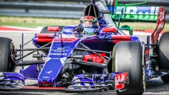 Hartley in his Toro Rosso during free practice in Texas (Getty Images) 