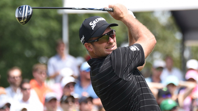 Ryan Fox tees off at HSBC Champions tournament in Shanghai this afternoon (Photosport)