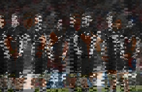 All Blacks Wyatt Crockett, Kieran Read and Ardie Savea, during their 15-15 all draw with the Lions. (Photo / Brett Phibbs)