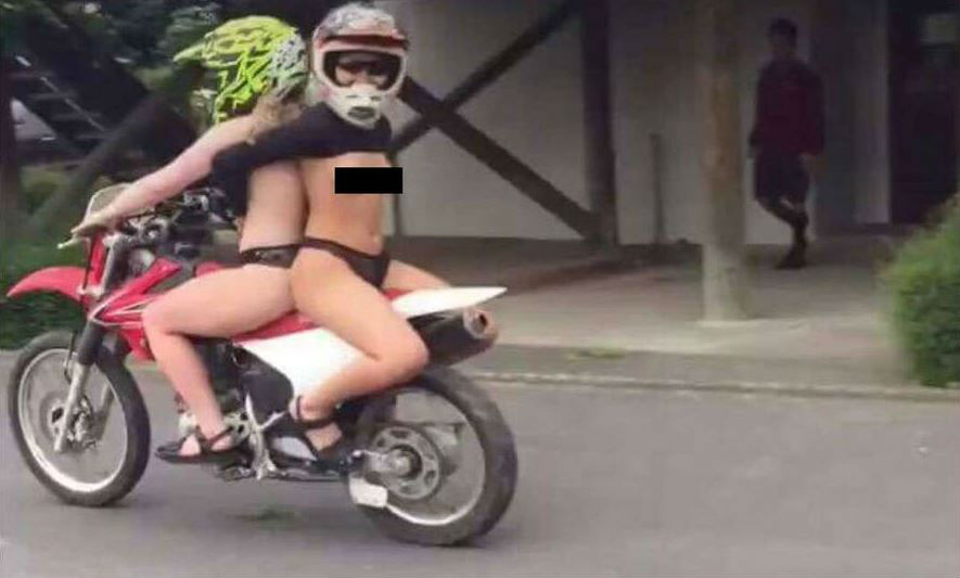 School considers consequences for topless bike-riding schoolgirls
