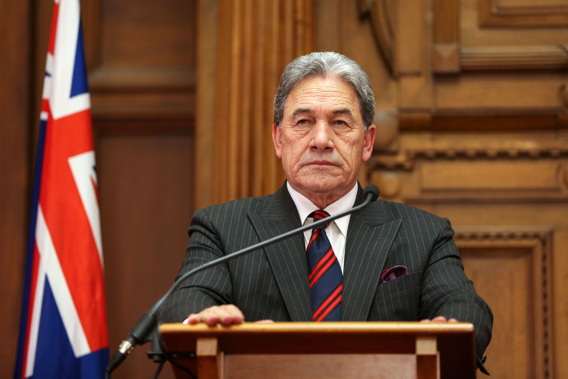 Winston Peters' plans have come under fire from foreign leaders. (Photo/ Getty)