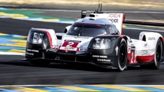 The #2 Porsche LMP1 919 Hybrid driven by Timo Bernhard, Brendon Hartley and Earl Bamber. (Photo / Getty Images)