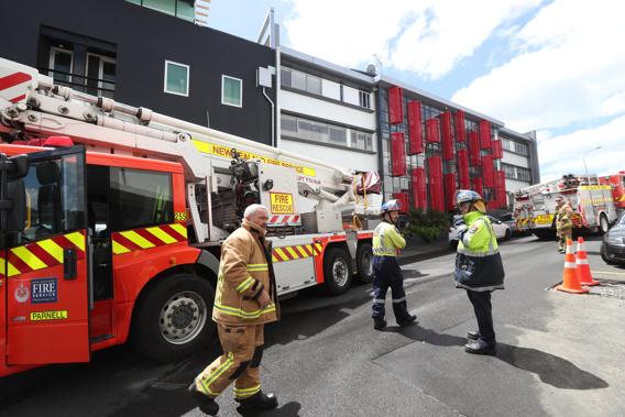 Fire crews are on the scene in Parnell. (Photo \ Jason Oxenham)