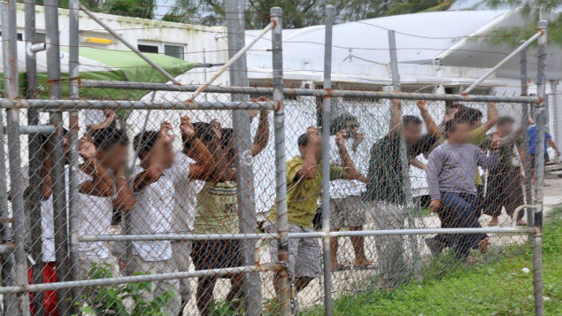 Australia closed the camp last week, leaving hundreds of people barricaded inside without food or water. (Photo \ AAP)