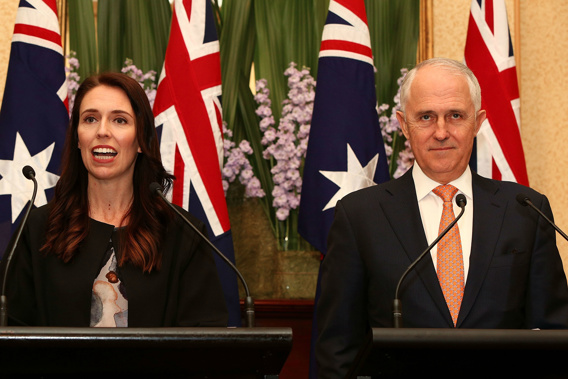 Jacinda Ardern has been told to go around Australia with her offer. Photo/Getty