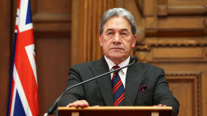 Winston Peters has released a statement about their actions. Photo/Getty
