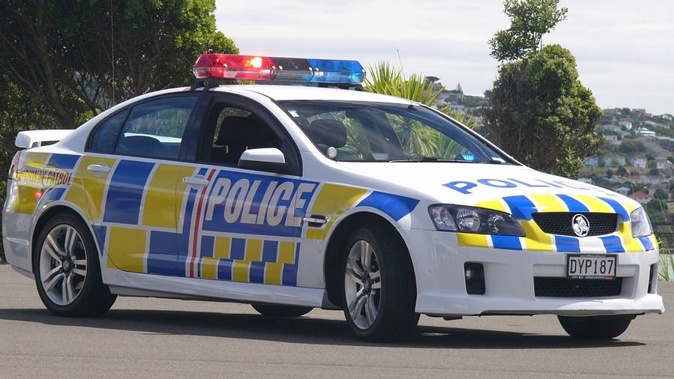 The car was stolen this evening from New Plymouth. Photo/NZ Herald