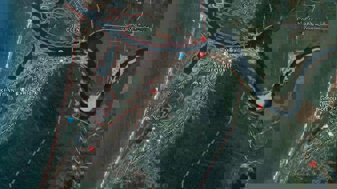 George Warren first appeared in the district court in Greymouth. (Photo / Google Earth)