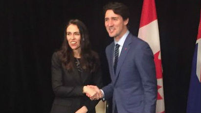 Enable auto play The Prime Minister discusses her meeting with Canadian PM Justin Trudeau and the thorny issue of the Manus Island refugees. (Video \ Audrey Young)