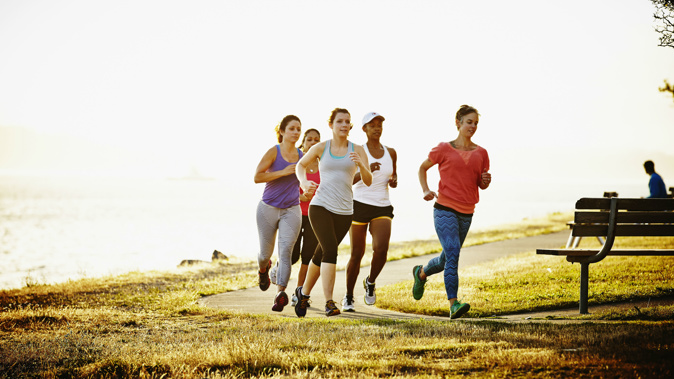 was there with friends who wanted to run the half marathon in under two hours and they did that. They got their time.  (Photo \ Getty Images)