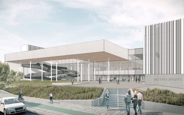 An artist's impression of Christchurch's planned Metro Sports Facility. (Photo \ Christchurch City Council)