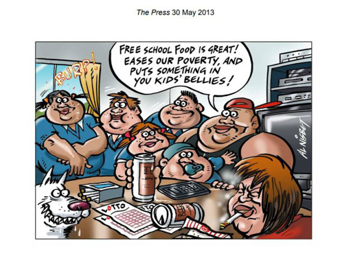 The cartoon appeared in the Press. Photo / Human Rights Tribunal